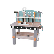 "Banco de trabajo Pequetaller Toy Planet con herramientas y accesorios incluidos."
