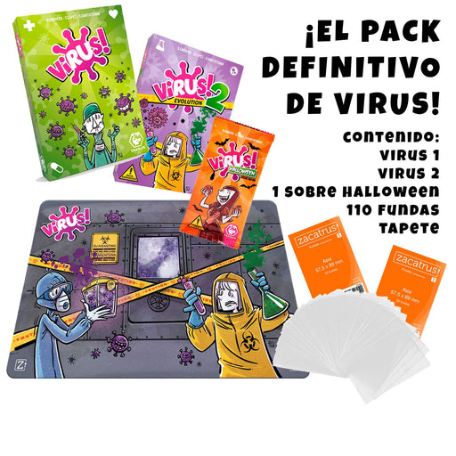 Tranjis | Pack DEFINITIVO de Virus - Virus 1 + Virus 2 + Tapete + Fundas + Halloween