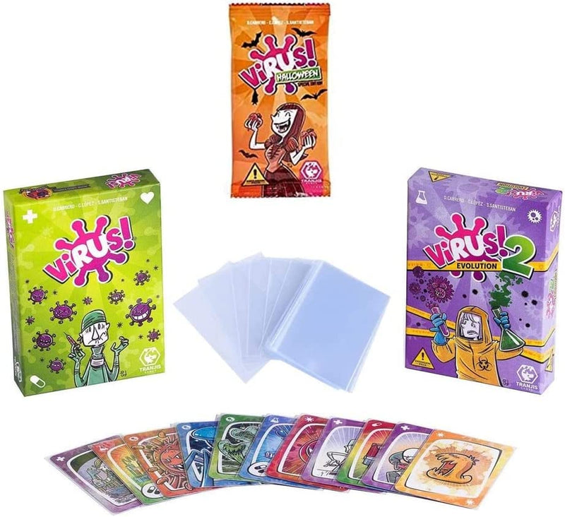 Tranjis | Pack Virus - Virus 1 + Virus 2 + Fundas + Halloween
