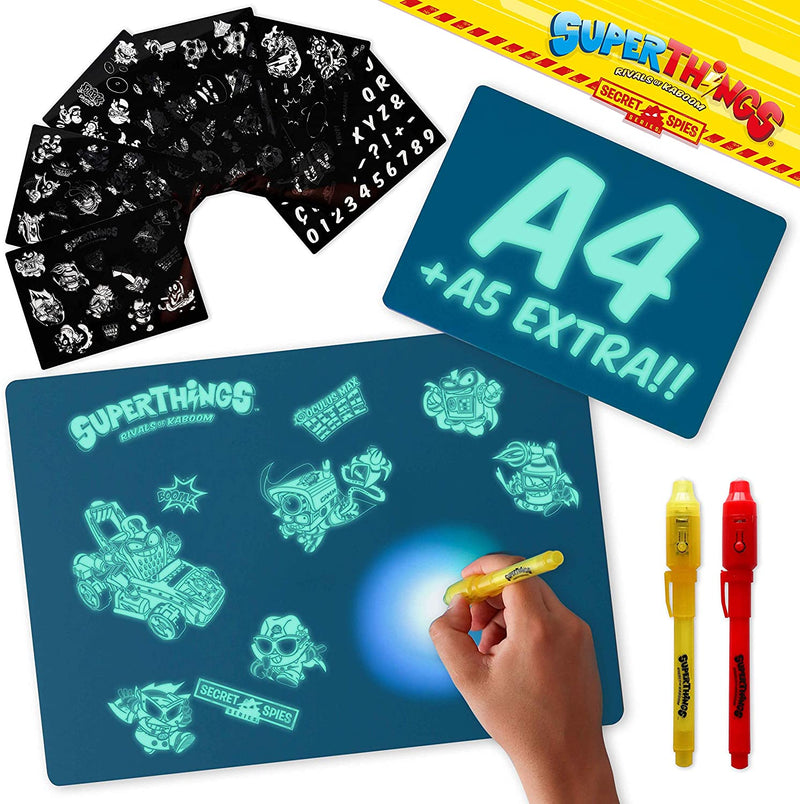 Valuvic Pizarra Mágica SuperThings Secret Spies Amarillo (X0016SA1Z7)