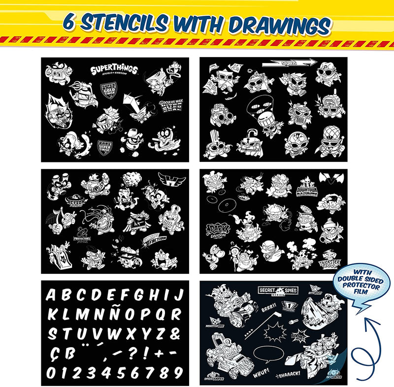 Valuvic Pizarra Mágica SuperThings Secret Spies Amarillo (X0016SA1Z7)