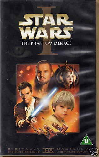 VHS La amenaza fantasma - Star Wars
