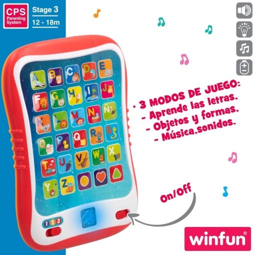 Winfun Tableta Educativa Luz y Sonidos en Español (44256)