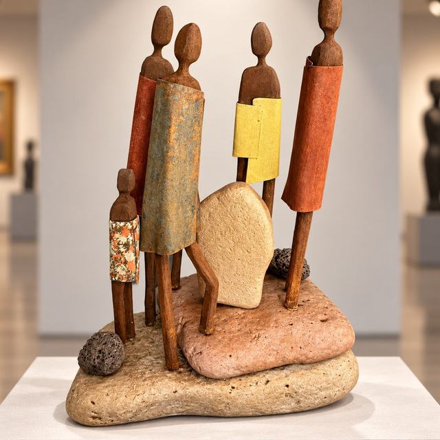 Adorando, obra de Antonio Martínez Ruiz (Óxido)