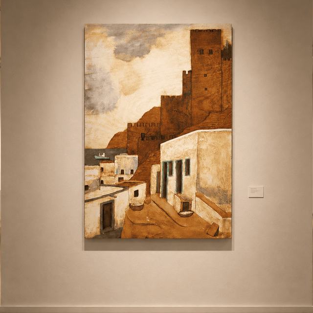 Alcazaba Almería, obra de Antonio Martínez Ruiz (Tallada)