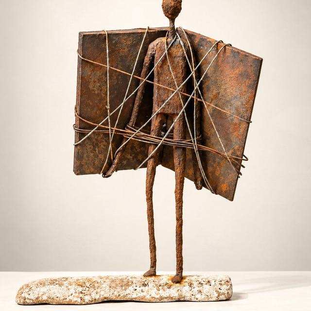 ATADO A LA CULTURA, obra de Antonio Martínez Ruiz (Óxido)
