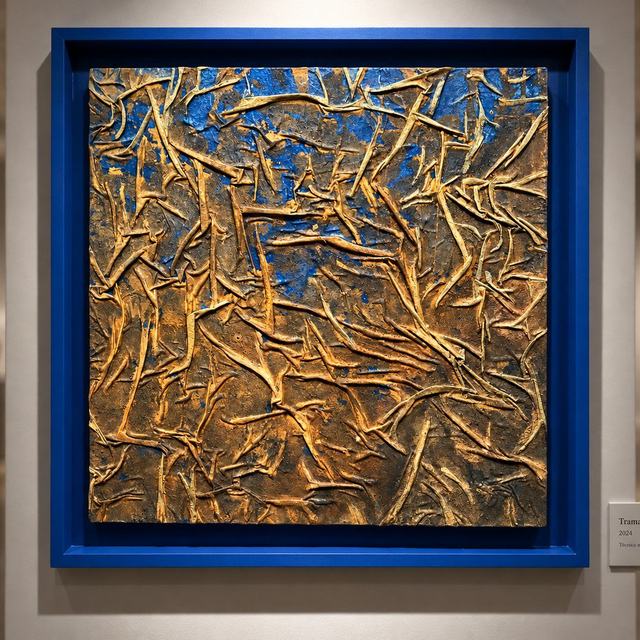 Azul óxido, obra de Antonio Martínez Ruiz (WallArt)