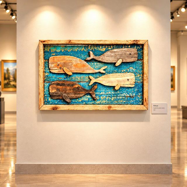 Ballenas, obra de Antonio Martínez Ruiz (WallArt)