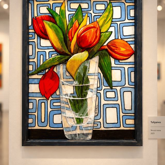 Bodegón espejuelo, obra de Antonio Martínez Ruiz (WallArt)