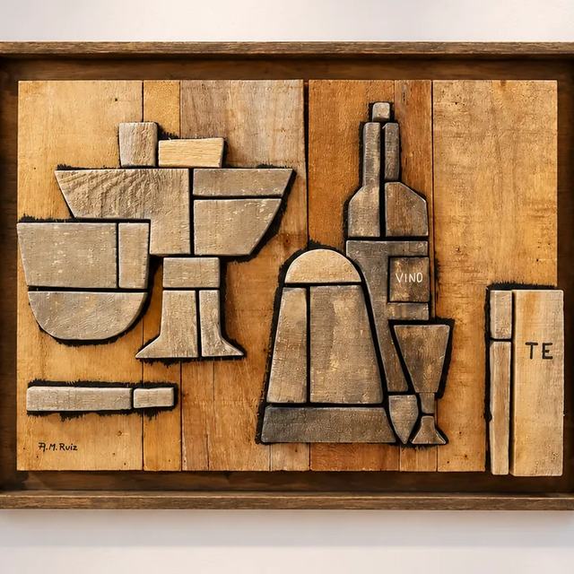 Bodegón té, obra de Antonio Martínez Ruiz (WallArt)