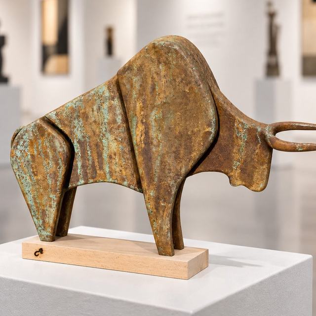 Búfalo, obra de Antonio Martínez Ruiz (Toros)