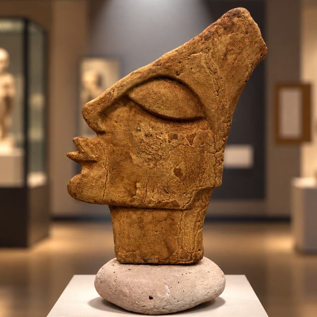Busto 10 cerámica, obra de Antonio Martínez Ruiz (Cerámica)