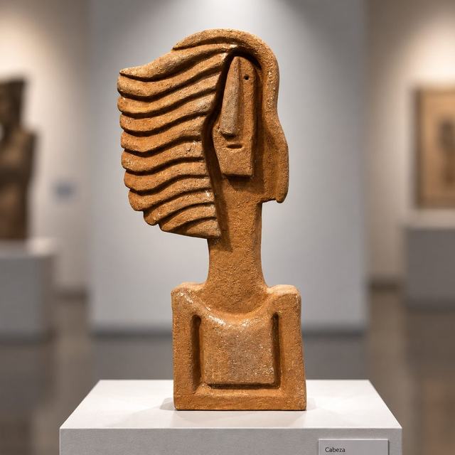 Busto 11 cerámica, obra de Antonio Martínez Ruiz (Cerámica)