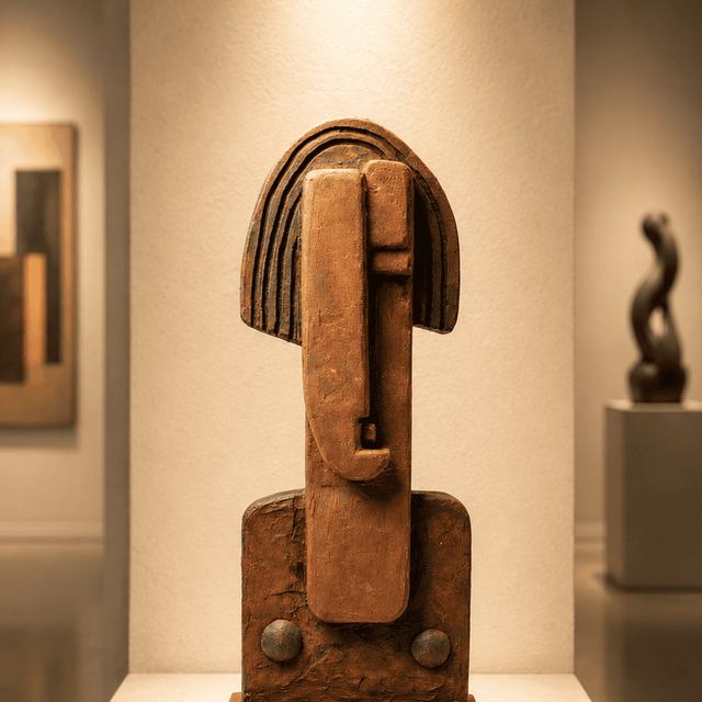 BUSTO 2, obra de Antonio Martínez Ruiz (Óxido)