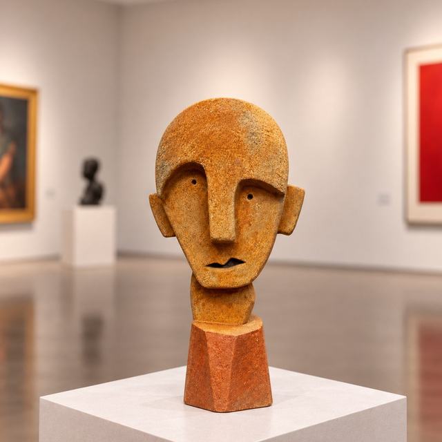 Busto 35 cerámica, obra de Antonio Martínez Ruiz (Cerámica)