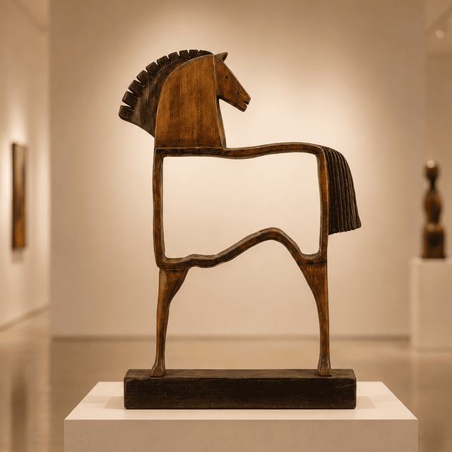 Caballo nº 6, obra de Antonio Martínez Ruiz (Tallada)