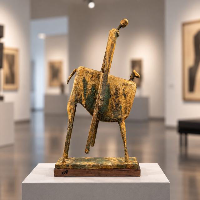 CABECILLA, obra de Antonio Martínez Ruiz (Óxido)