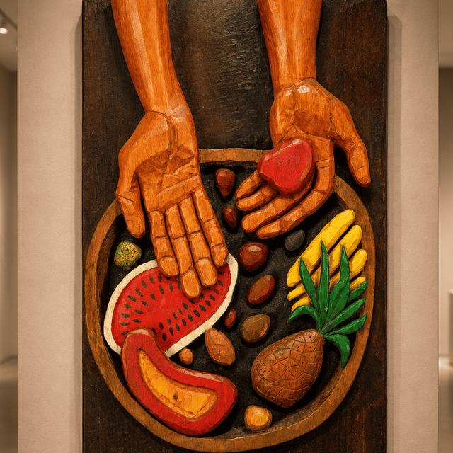 Cesta de frutas (Guayasamín), obra de Antonio Martínez Ruiz (Homenajes)