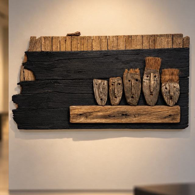 Cinco miradas, obra de Antonio Martínez Ruiz (WallArt)