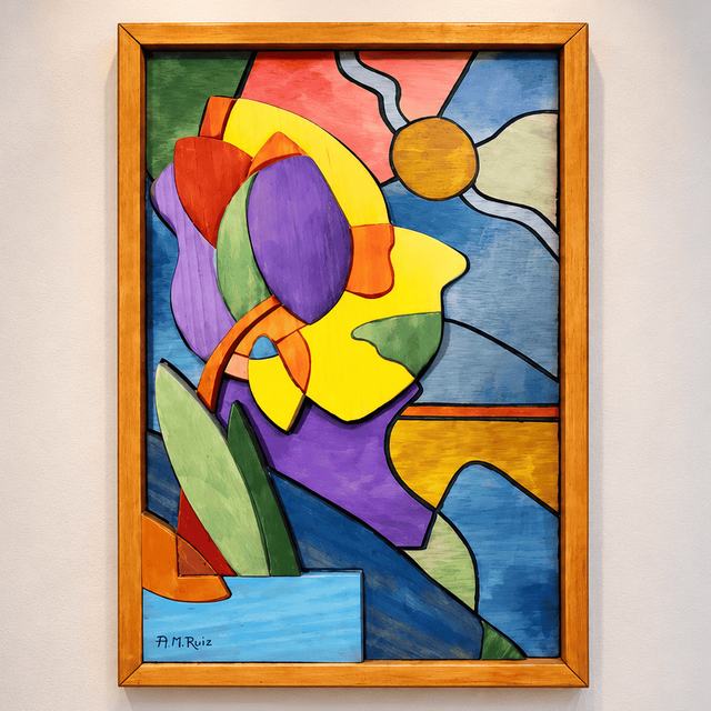 Composición flor, obra de Antonio Martínez Ruiz (WallArt)