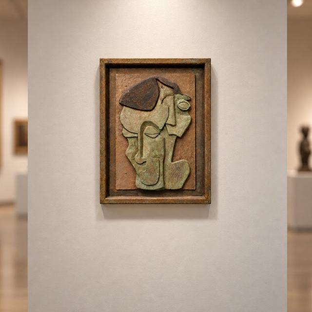 Dos caras, obra de Antonio Martínez Ruiz (WallArt)
