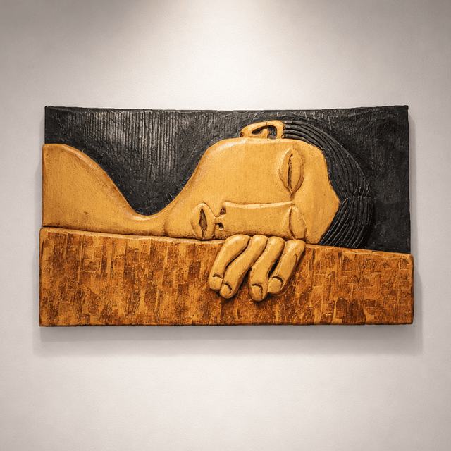 Durmiendo, obra de Antonio Martínez Ruiz (Tallada)
