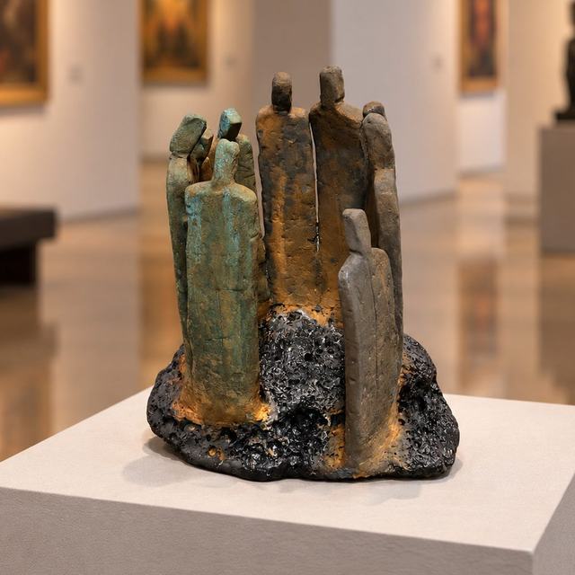 En asamblea cerámica, obra de Antonio Martínez Ruiz (Cerámica)