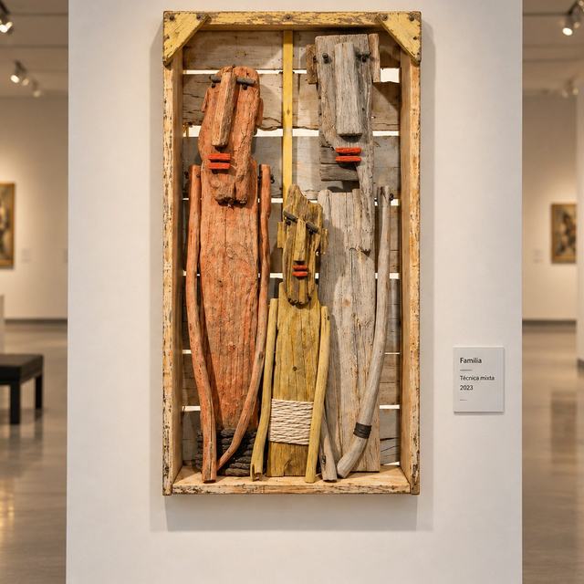 Encajonados, obra de Antonio Martínez Ruiz (WallArt)