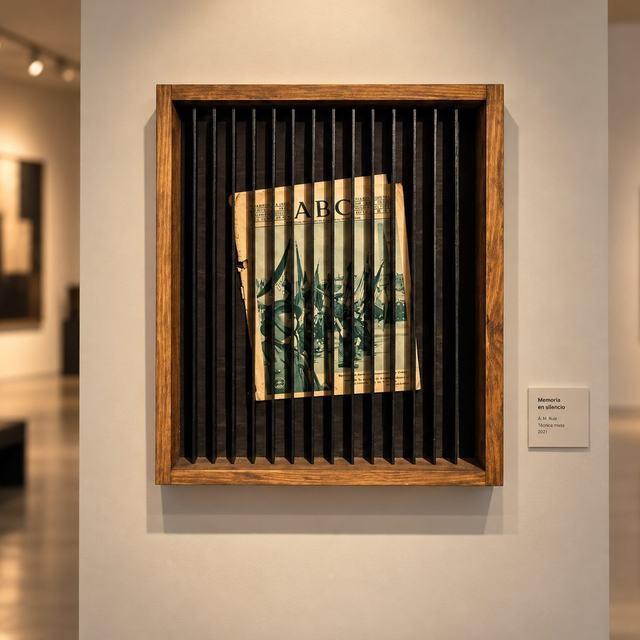 Entre rejas, obra de Antonio Martínez Ruiz (WallArt)