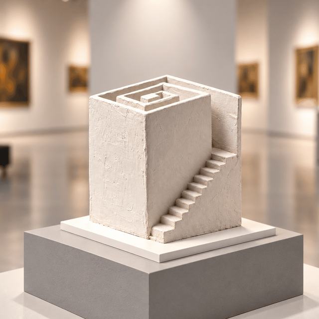 Escalera laberinto, obra de Antonio Martínez Ruiz (Cerámica)
