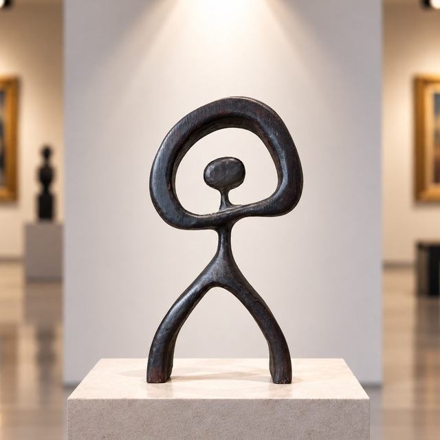 Indalo  II, obra de Antonio Martínez Ruiz (Tallada)