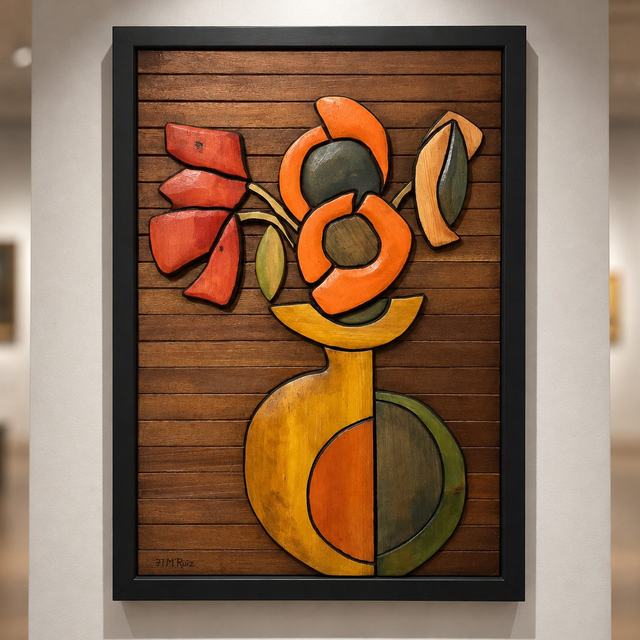 Jarrón, obra de Antonio Martínez Ruiz (WallArt)