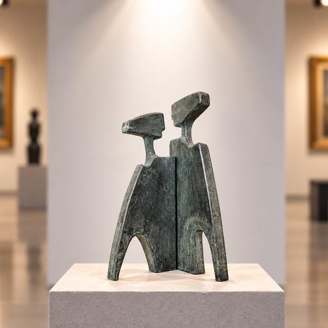 Juntos, obra de Antonio Martínez Ruiz (Óxido)