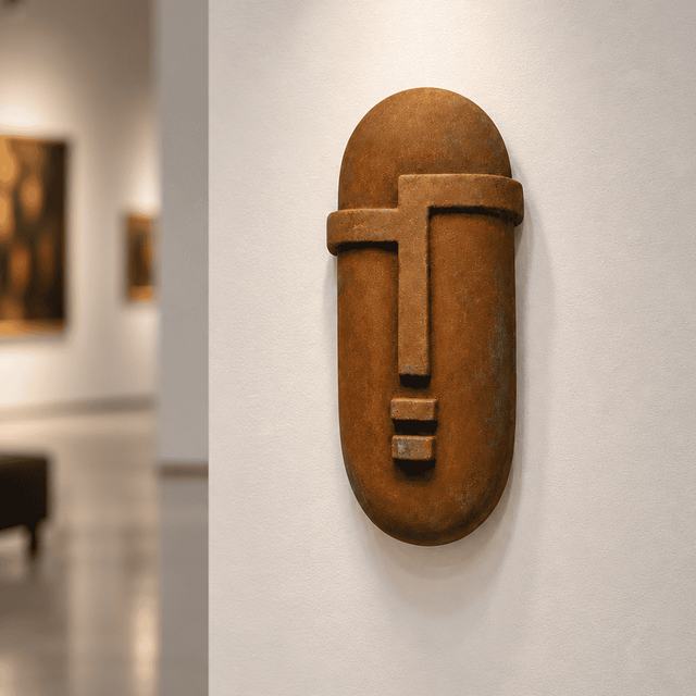 Mascara 1 cerámica, obra de Antonio Martínez Ruiz (Cerámica)