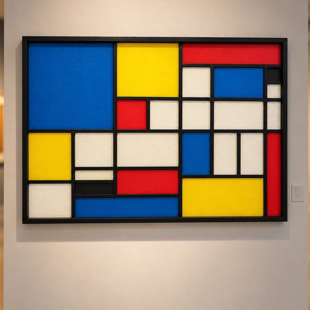 Mondrian II, obra de Antonio Martínez Ruiz (Homenajes)