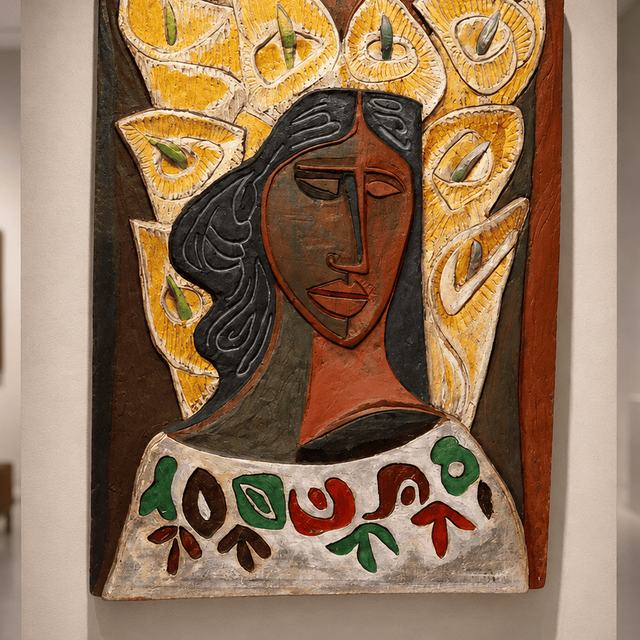Mujer con flores (Rivera), obra de Antonio Martínez Ruiz (Homenajes)