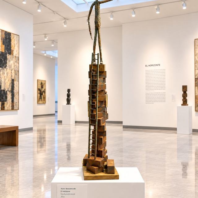 Oteando, obra de Antonio Martínez Ruiz (Óxido)