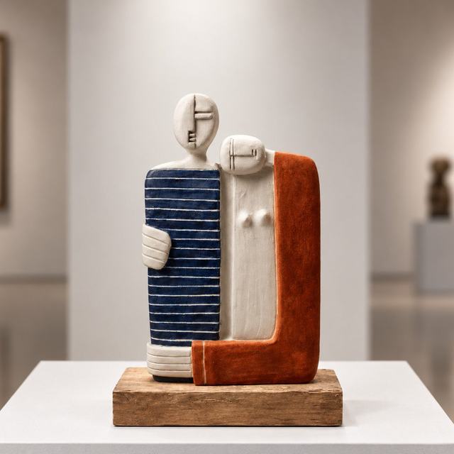 Pareja, obra de Antonio Martínez Ruiz (Cerámica)