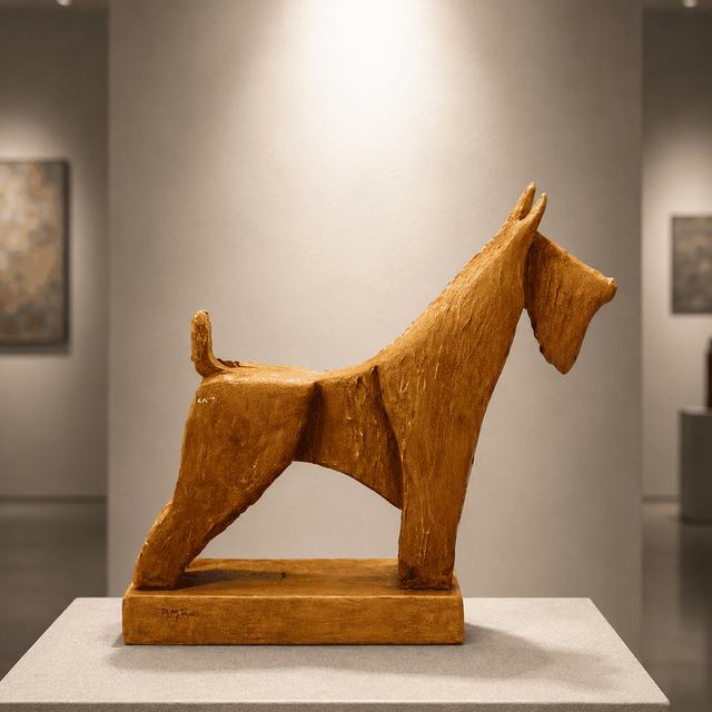 Perro, obra de Antonio Martínez Ruiz (Óxido)