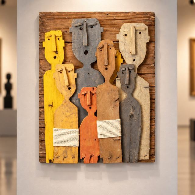 Siete amigos, obra de Antonio Martínez Ruiz (WallArt)
