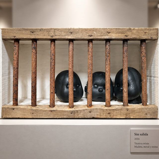 Sin papeles, obra de Antonio Martínez Ruiz (Ensamblada)