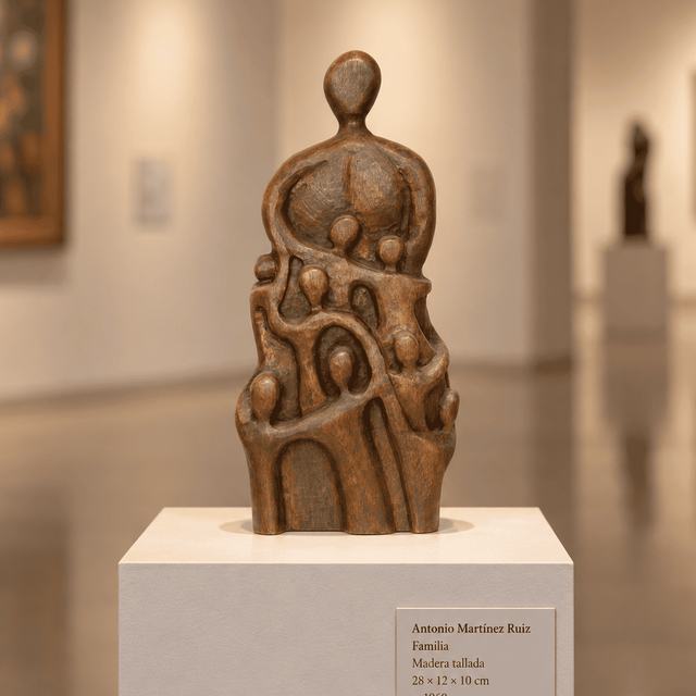 Subiendo II, obra de Antonio Martínez Ruiz (Tallada)