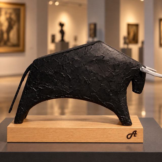 Toro negro II, obra de Antonio Martínez Ruiz (Toros)