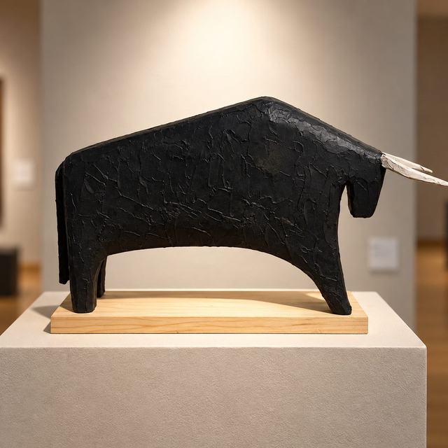 Toro negro, obra de Antonio Martínez Ruiz (Toros)