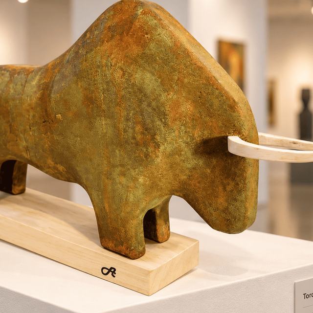 TORO Nº 22  –  35 x 65 cm., obra de Antonio Martínez Ruiz (Toros)