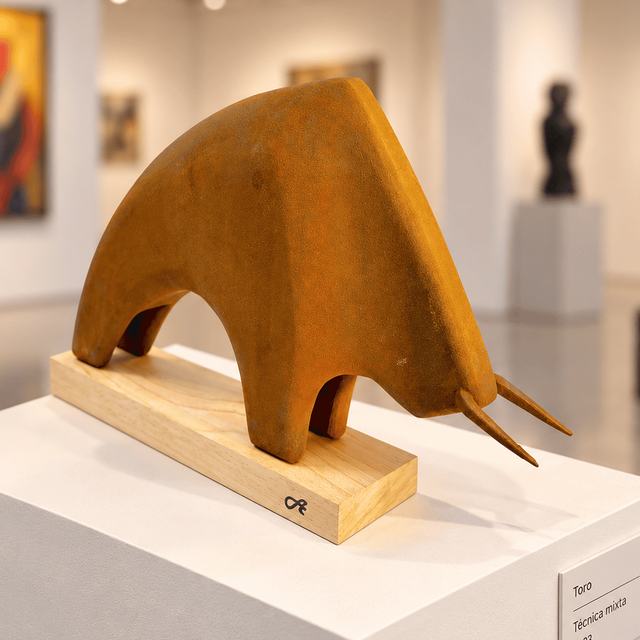 TORO Nº 32   –    32 x 55 cm., obra de Antonio Martínez Ruiz (Toros)