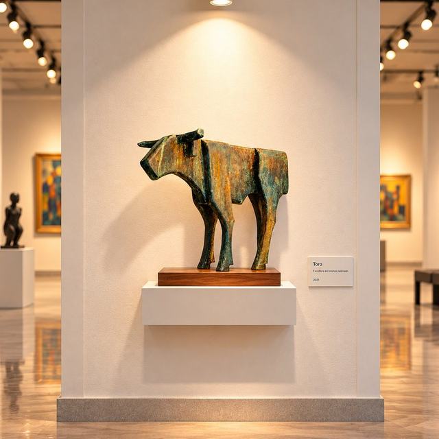 TORO Nº 45  –  43 x 53 cm., obra de Antonio Martínez Ruiz (Toros)