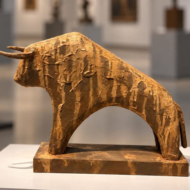 Toro pié óxidado, obra de Antonio Martínez Ruiz (Toros)