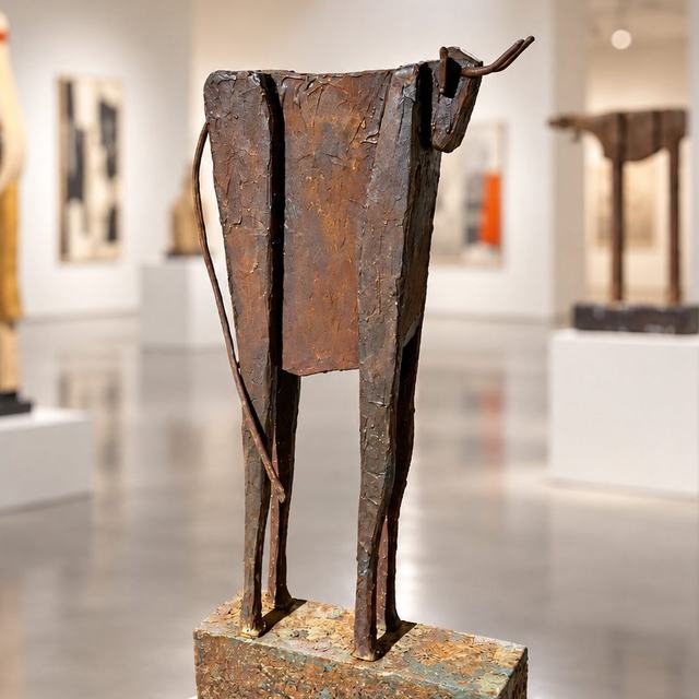 Toro viejo II, obra de Antonio Martínez Ruiz (Toros)