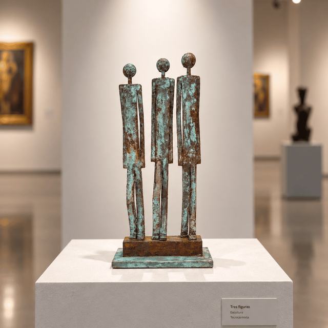 Trio, obra de Antonio Martínez Ruiz (Óxido)